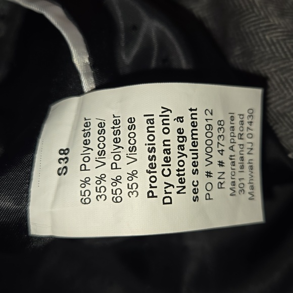 Grey Tommy Hilfiger Herringbone Blazer - Picture 9 of 9